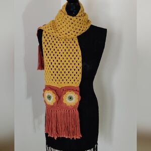 Handmade Sunflower Granny Square Scarf